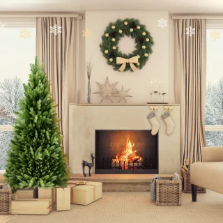 Kunstkerstboom 225 cm PE/PVC