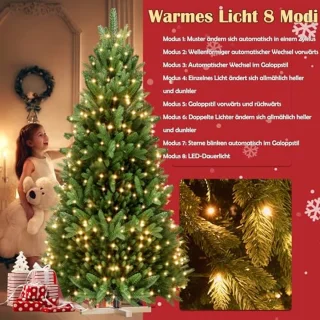 Kunstkerstboom 225 cm PVC dennenboom