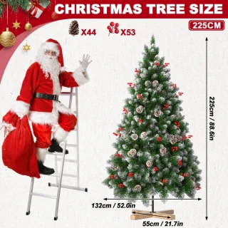 Kunstkerstboom 225 cm PVC-spar