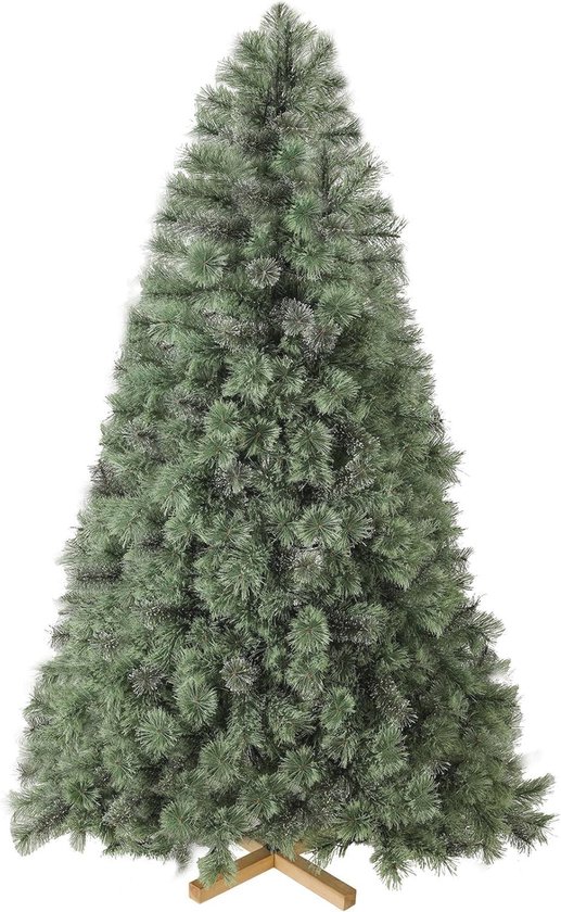 Kunstkerstboom 240 cm met houten standaard