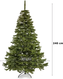 Kunstkerstboom 240 cm spar groen stalen voet