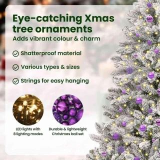 Kunstkerstboom 240 cm Wit-Groen