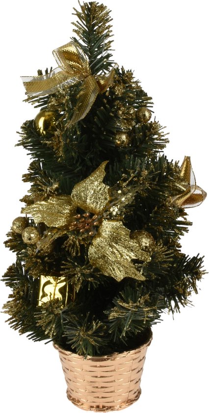 Kunstkerstboom 40 cm met versiering