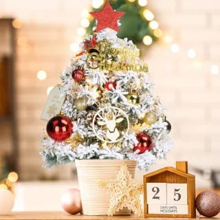 Kunstkerstboom 40 cm wit