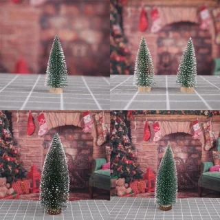 Kunstkerstboom 5 stuks mini-kerstboom 15 cm