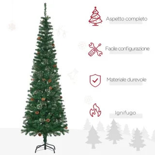 Kunstkerstboom 54 × 54 × 195 cm groen