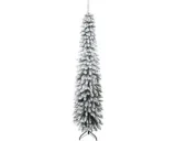 Kunstkerstboom 54 × 54 × 210 cm besneeuwde look groen