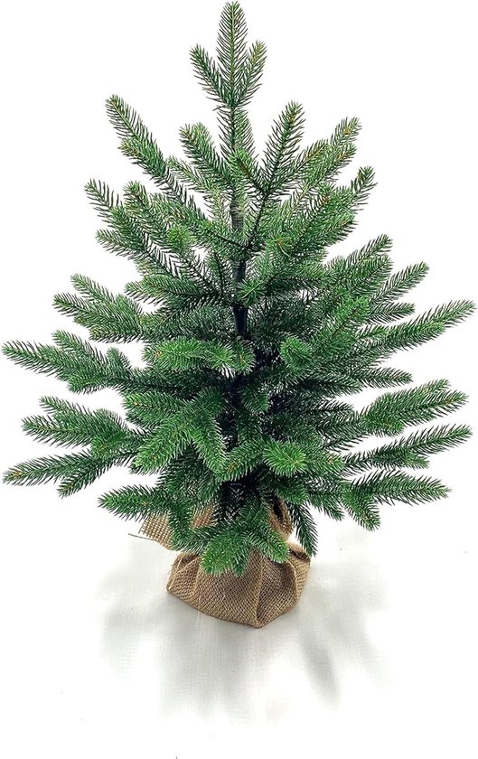 Kunstkerstboom 55 cm groen met standaard