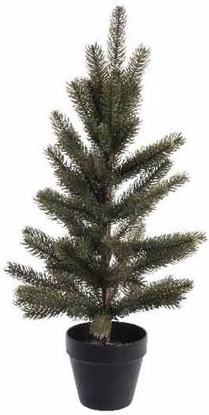 Kunstkerstboom 60 cm groen in pot
