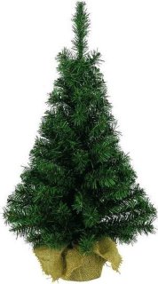 Kunstkerstboom 60 cm in jute zak