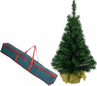 Kunstkerstboom 60 cm in jute zak