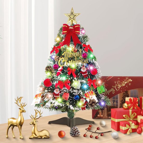 Kunstkerstboom 60 cm LED Mini Tafelkerstboom