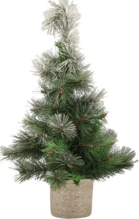 Kunstkerstboom 60 cm met jute pot