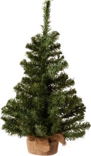 Kunstkerstboom 60 cm met Jute Zak