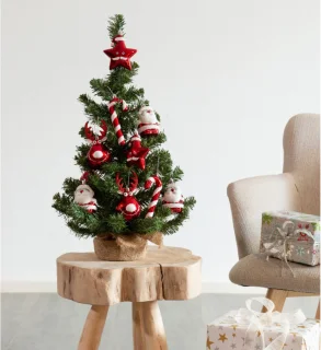 Kunstkerstboom 60 cm met Jute Zak