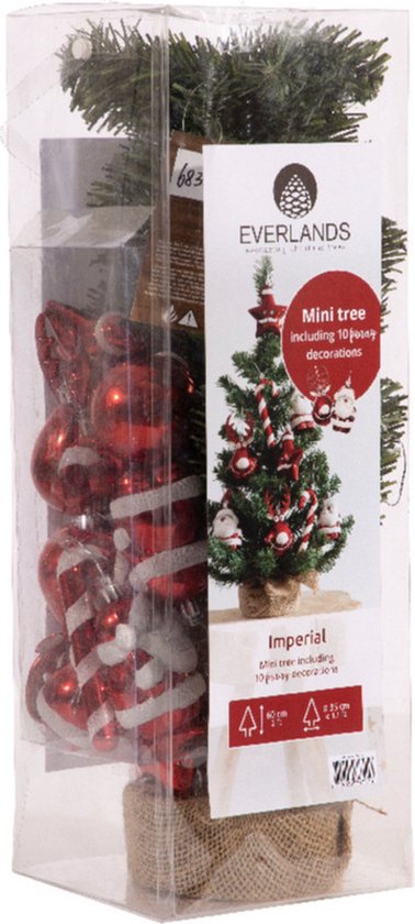 Kunstkerstboom 60 cm met Jute Zak