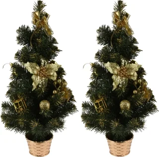 Kunstkerstboom 60 cm met versiering