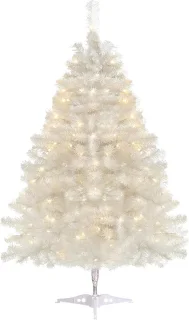 Kunstkerstboom 60 cm mini met lichtketting