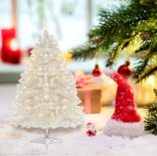 Kunstkerstboom 60 cm mini met lichtketting