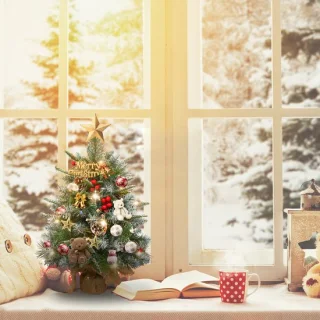 Kunstkerstboom 60 cm - mini tafelkerstboom