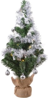 Kunstkerstboom 60cm met batterijen en LED verlichting