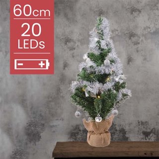 Kunstkerstboom 60cm met batterijen en LED verlichting