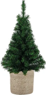 Kunstkerstboom 75 cm met jute pot