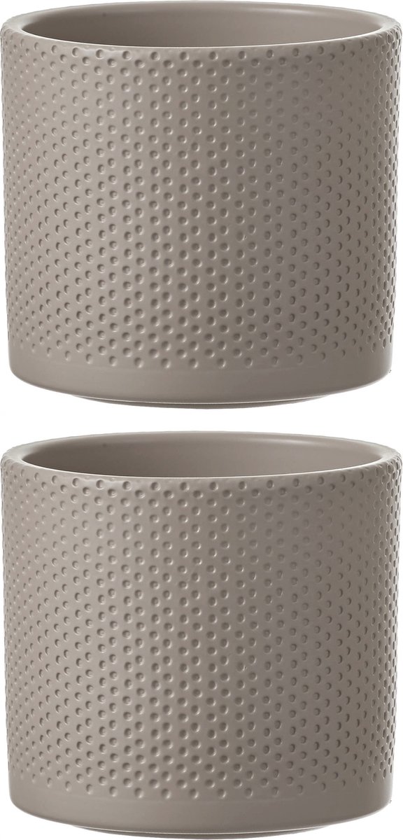 kunstkerstboom 75 cm taupe pot
