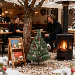 Kunstkerstboom 76 cm - Set van 2