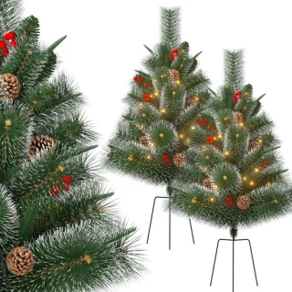 Kunstkerstboom 76 cm - Set van 2