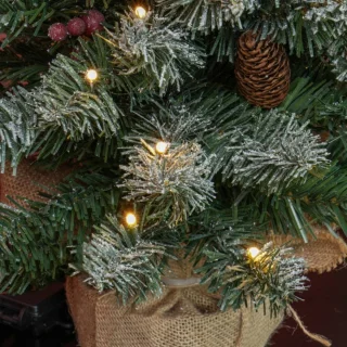 kunstkerstboom 86 takken 50 warmwitte leds