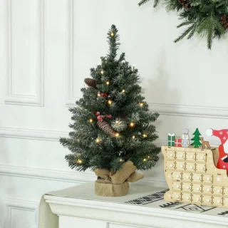 kunstkerstboom 86 takken 50 warmwitte leds