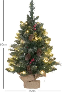 kunstkerstboom 86 takken 50 warmwitte leds