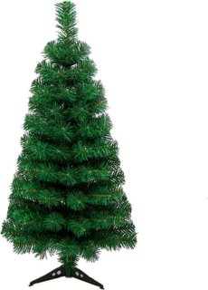 Compacte en praktische kerstoplossing: Kunstkerstboom 88 cm groen