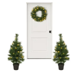Kunstkerstboom 90 cm - 3-delig