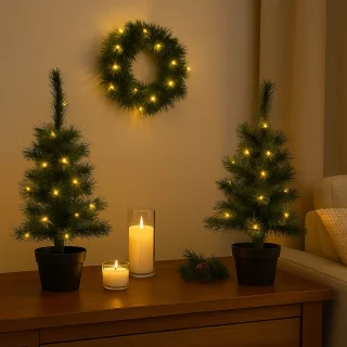 Kunstkerstboom 90 cm - 3-delig
