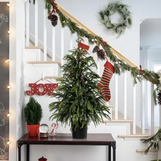 Kunstkerstboom 90 cm in pot