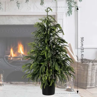 Kunstkerstboom 90 cm in pot