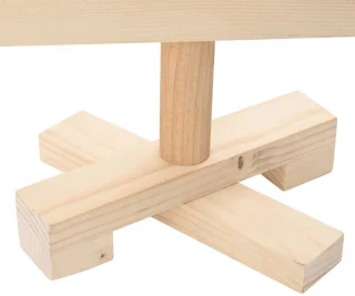 Kunstkerstboom 90 cm massief grenenhout