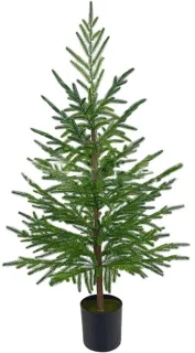 Kunstkerstboom 90 cm met zwarte pot