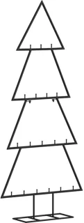 Kunstkerstboom 90 cm zwart metaal
