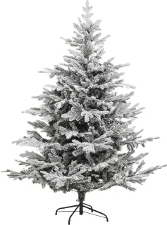 Kunstkerstboom besneeuwd 150 cm met metalen standaard
