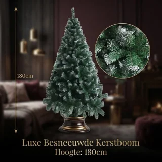 Kunstkerstboom Besneeuwd 180 cm Groen