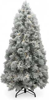 Kunstkerstboom besneeuwd wit 180 cm