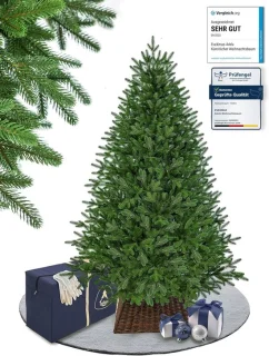 Kunstkerstboom - bruin - groen