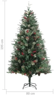 Kunstkerstboom den 195 cm