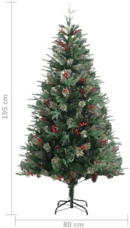 Kunstkerstboom den 195 cm