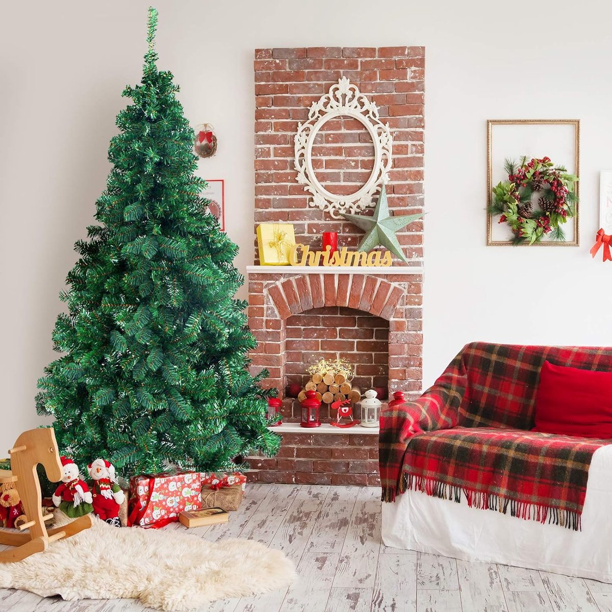 Kunstkerstboom Den Groen 180 cm Metalen Standaard