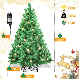 Kunstkerstboom Dennen 120 cm - Groen