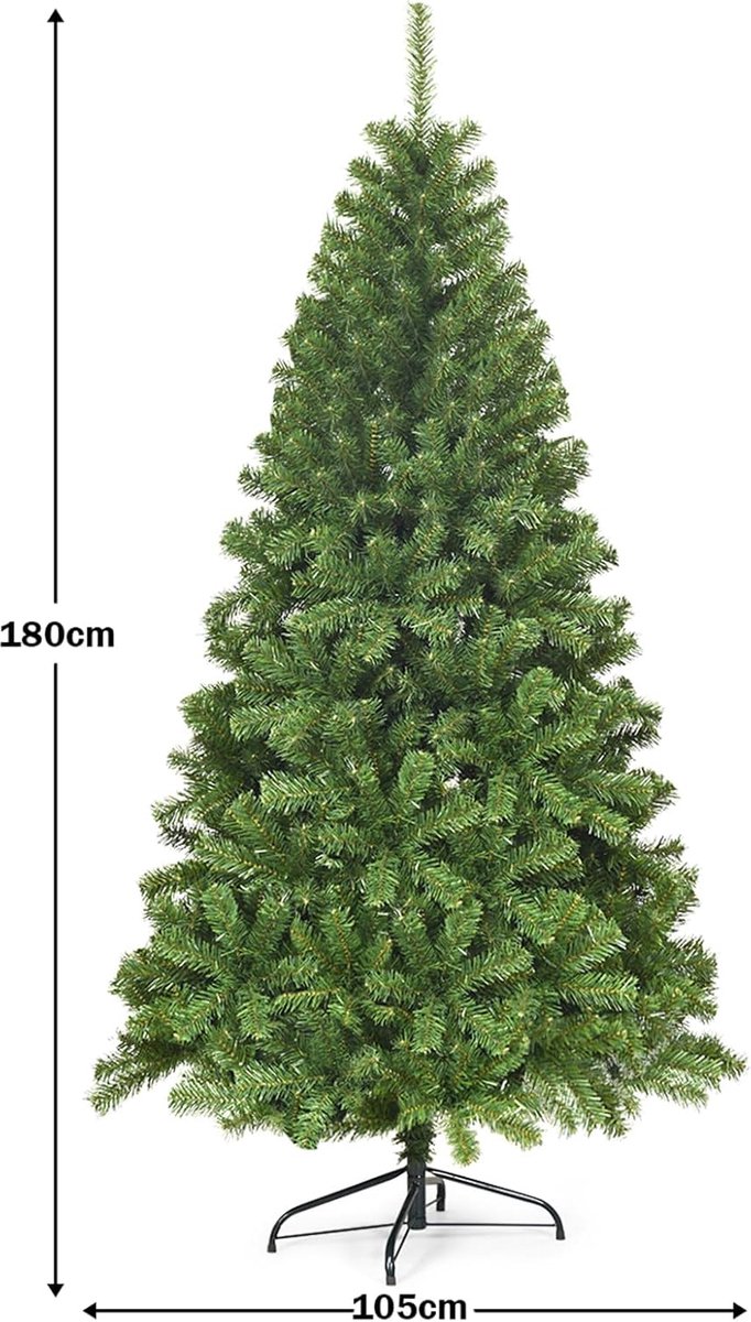 Kunstkerstboom Dennen 180 cm Groen Met Metalen Standaard